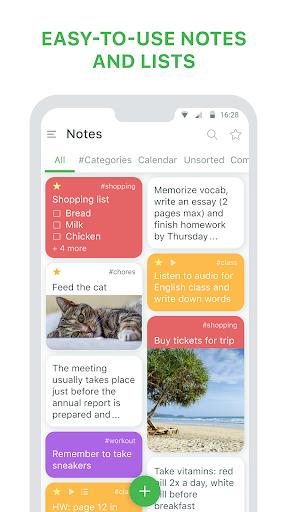 Notes - notepad and lists Screenshot 1