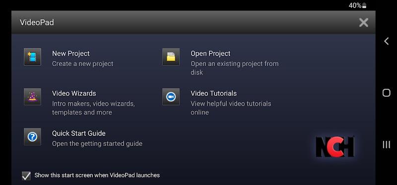 VideoPad Video Editor Screenshot 1