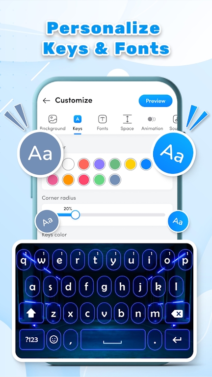 Keyboard Color Keyboard Themes Screenshot 3