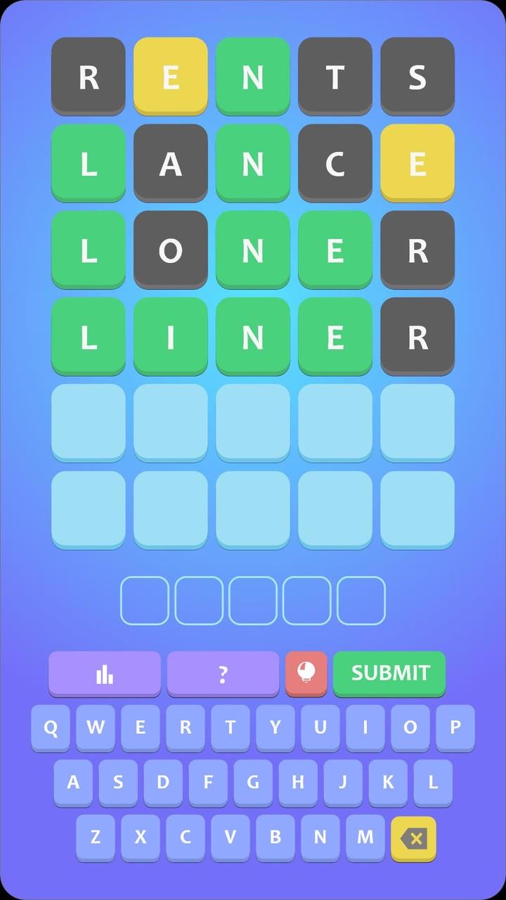 Wordsy: 5 Letter Word Game Screenshot 1