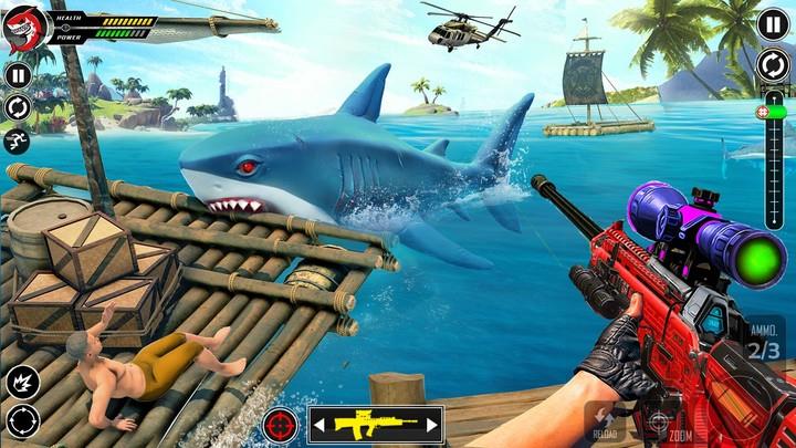 Shark Attack FPS Sniper Game Screenshot 3