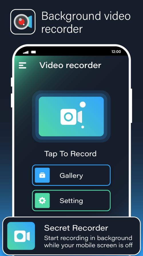 Background Video Recorder Cam Screenshot 1