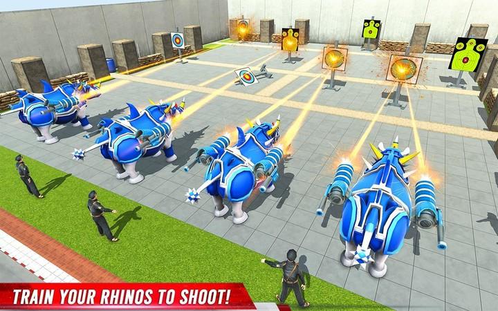 Rhino Robot Car Transform Game Screenshot 2