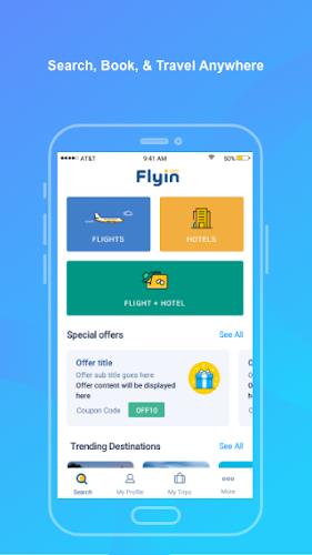 Flyin.com - Flights & Hotels Screenshot 1