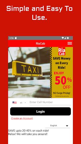 RiaCab - Request YOUR Ride Screenshot 2