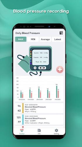 Daily Blood Pressure - Log Screenshot 1