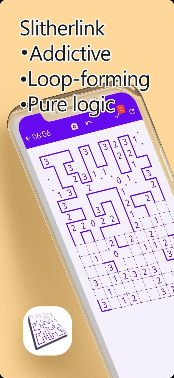 SlitherLink-Number Loop puzzle Screenshot 1