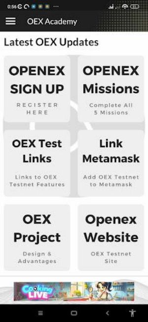 CORE and OEX Mining Airdrop Screenshot 2