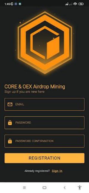 CORE and OEX Mining Airdrop Screenshot 3