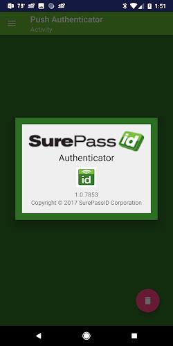 SurePassID Authenticator Screenshot 1