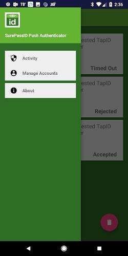 SurePassID Authenticator Screenshot 2