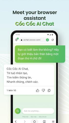 Cốc Cốc: Browser & AI Chat Screenshot 2