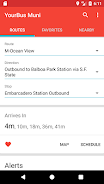 San Francisco Muni Bus Tracker Screenshot 1