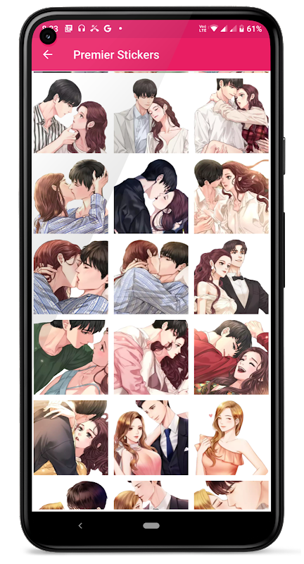 Kiss Me Love Stickers: Kiss Me Wallpaper Screenshot 3