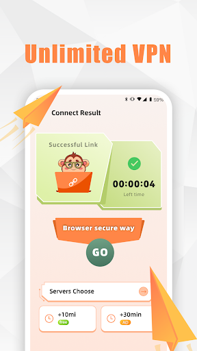 Monkey VPN - Fast Proxy Screenshot 4