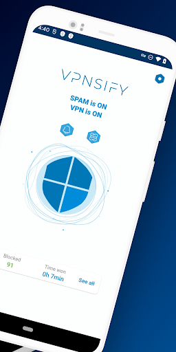 Vpnsify: Spam Block & VPN Screenshot 2