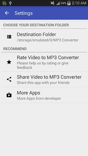 Video to MP3 Converter - MP3 Tagger Screenshot 2