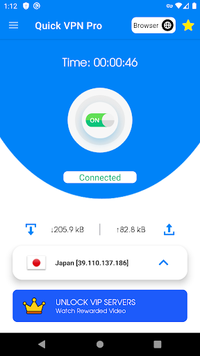 Quick VPN Pro One Touch VPN Screenshot 1