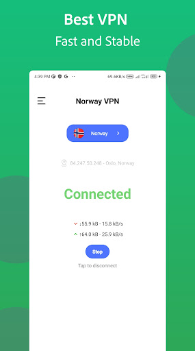 Norway VPN - Norwegian IP Fast Screenshot 4