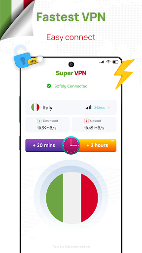 Italy VPN: Get Italy IP Screenshot 1