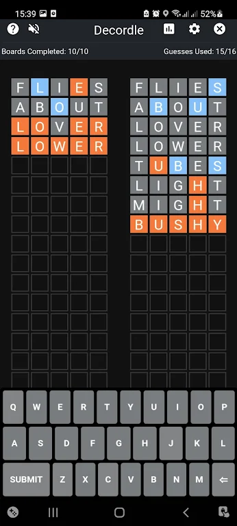 Decordle : Word Finding Puzzle Screenshot 1