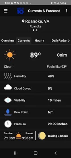 WSLS 10 Roanoke Weather Screenshot 3
