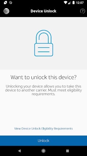 AT&T Device Unlock Screenshot 1
