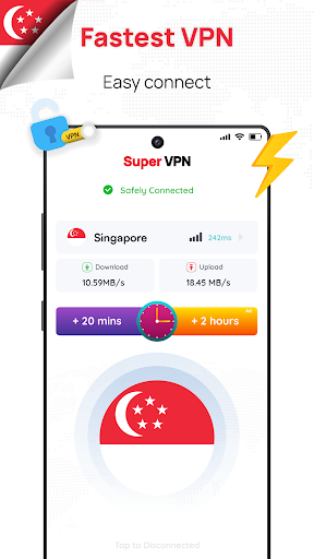 Singapore VPN: Get Singapor IP Screenshot 1