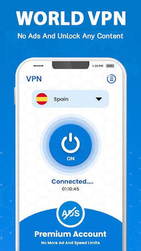 wVPN - simple VPN service Screenshot 2