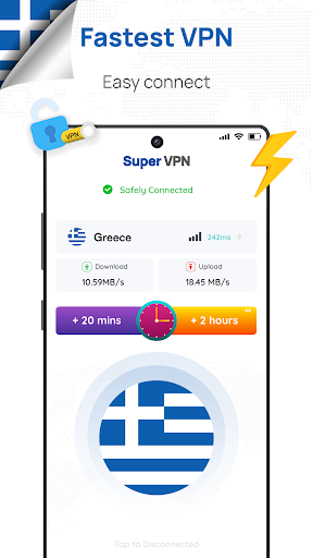 Greece VPN: Get Greece IP Screenshot 1