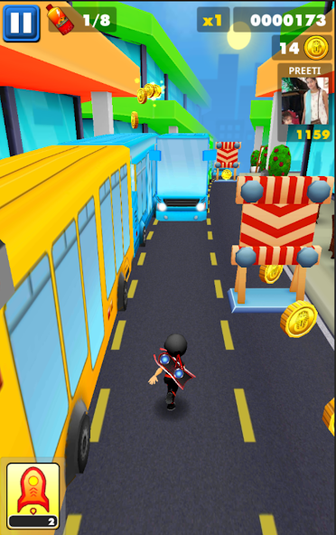 Subway Ninja Run:Surfer in the Mod Screenshot 1