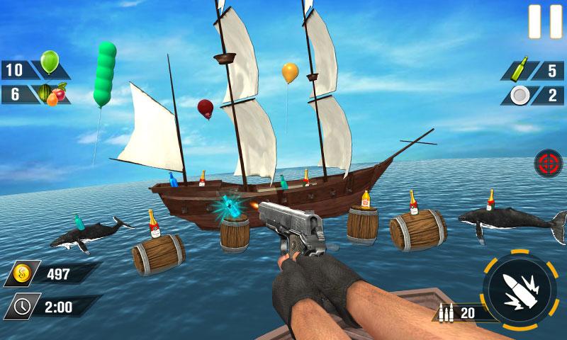 Bottle Gun Shooter Game Mod Screenshot 3