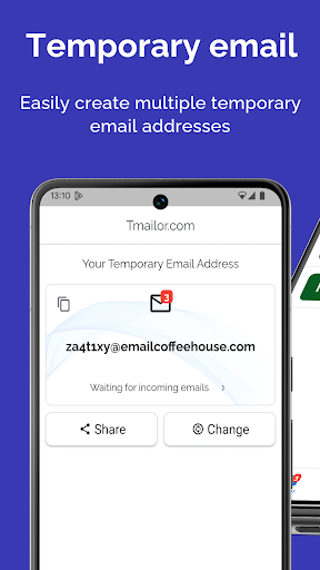 Temp Mail by tmailor.com Screenshot 1