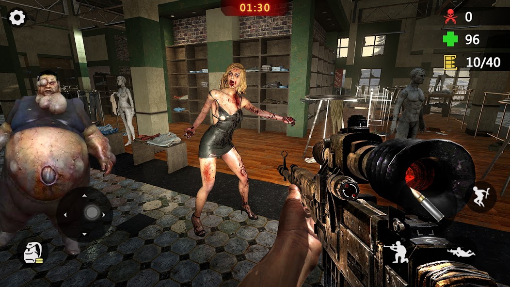 Zombie Trigger 3D Gun Shooter Mod Screenshot 2
