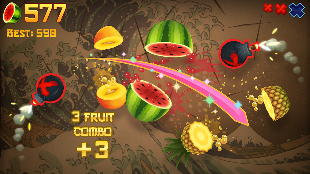 Fruit Ninja Classic+ Mod Screenshot 1