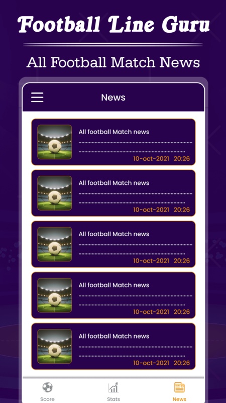 Football Line Guru - Football Live Scores and News Screenshot 1