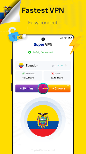 Ecuador VPN: Get Ecuador IP Screenshot 1