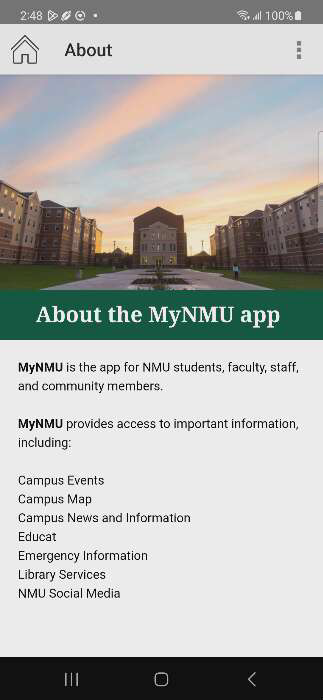 MyNMU Screenshot 2