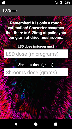 LSDose - LSD or Shrooms dose tolerance calculator Screenshot 3