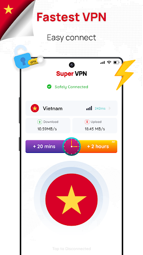 Vietnam VPN: Get Vietnam IP Screenshot 1