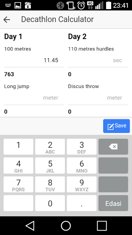 Decathlon Calculator Screenshot 2