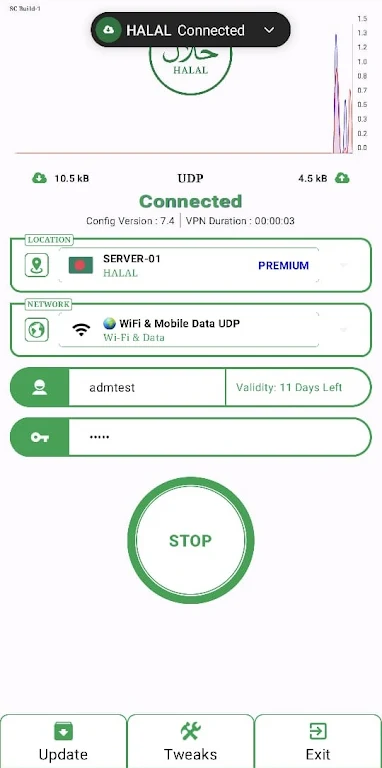 Halal - Internet Access VPN Screenshot 2