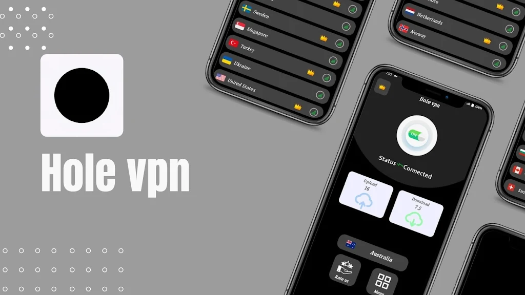 Hole VPN : Secure Proxy Screenshot 1