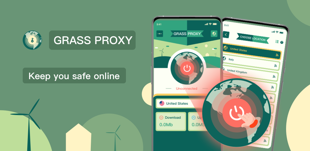 Grass Proxy - Fast VPN &Secure Screenshot 1