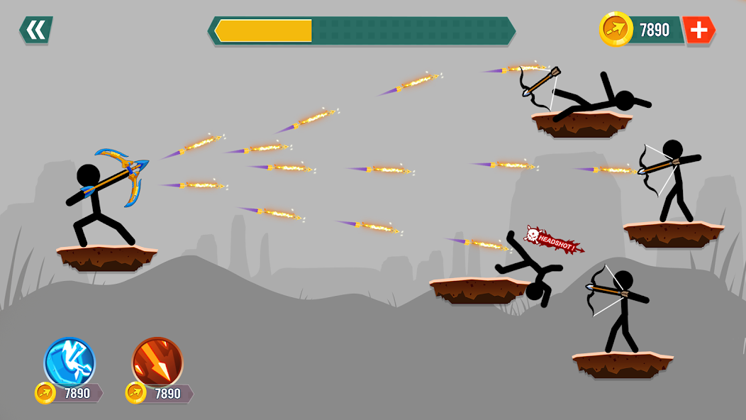Stickman Archer: Stick Bow War Mod Screenshot 1