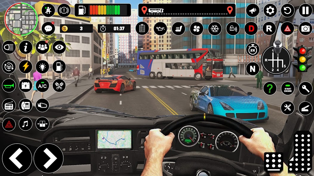 Bus Simulator : 3D Bus Games Mod Screenshot 1