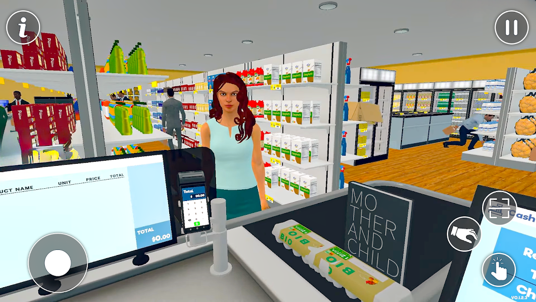 Supermarket Cashier Games 3D Mod Screenshot 2