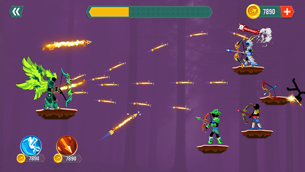 Stickman Archer: Stick Bow War Mod Screenshot 3