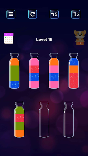 Soda Sort: Water Color Puzzle Mod Screenshot 3