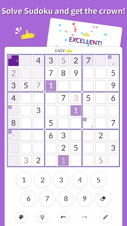 Sudoku Kingdom - Sudoku puzzle Screenshot 1